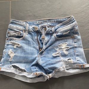 Size 00 American Eagle Hi Rise Shortie shorts